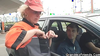 Granny duplicate penetration outdoor