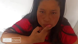 Sexy Mature Colombian Debuts Her Extreme Dildo by Giving Her Wet Blowjob in Her Mouth